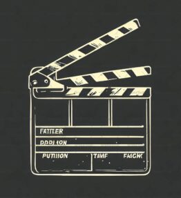 Klappern von Filmklappen im Vintage